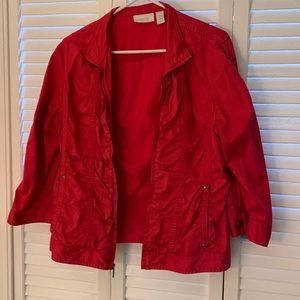 Chicos hot pink lightweight jacket